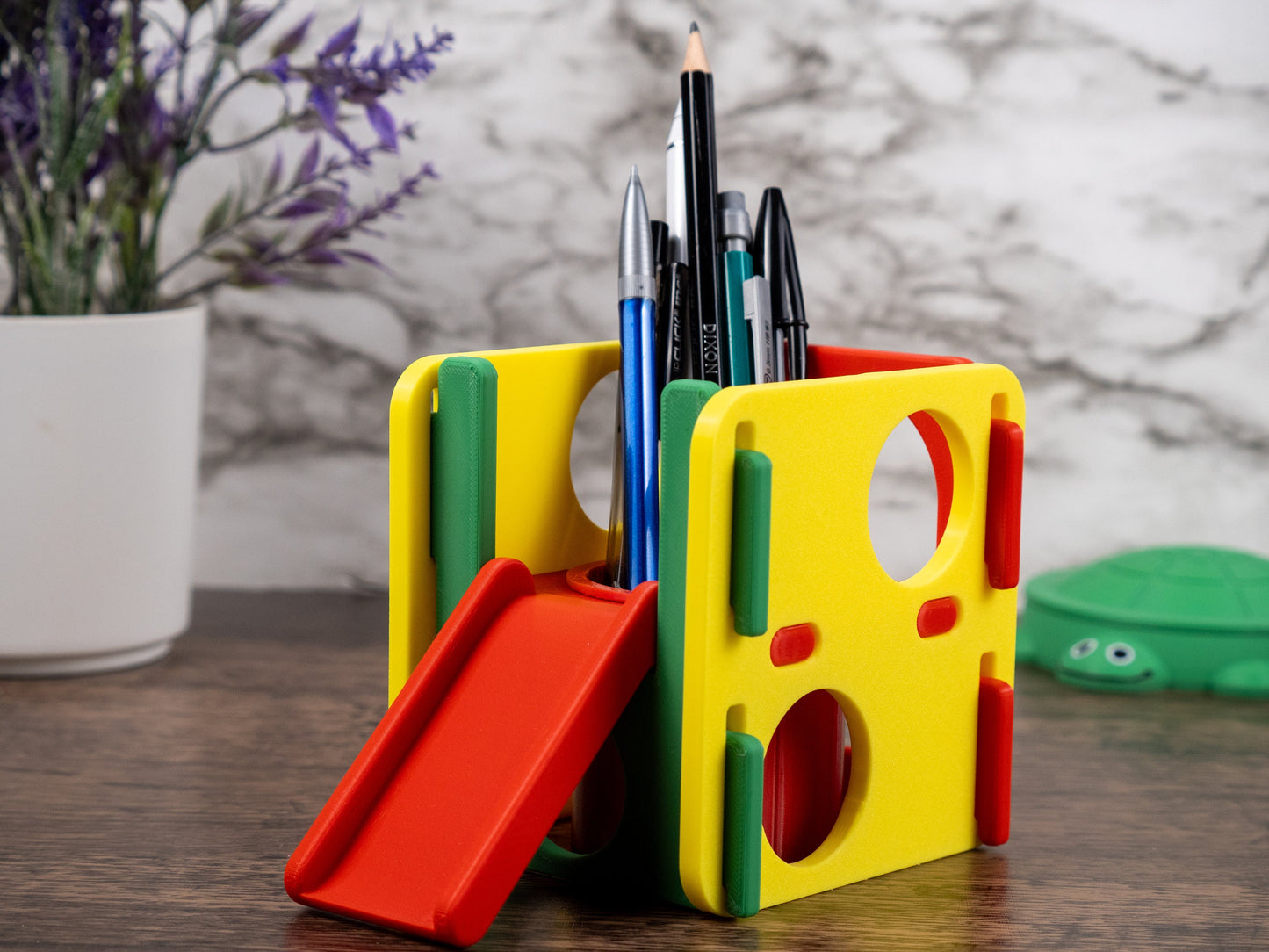 Activity Gym Pencil Holder - Kidcore Desktop Decor - Preschool Teacher Gift - Daycare Pen Holder - Toothbrush Organizer - Paint Brush Cup