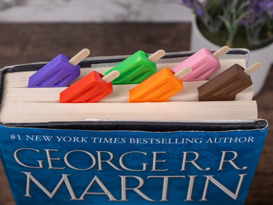 Melted Popsicle Bookmarks - Cute Bookish Gifts - Summer Ice Cream Bookmark - Unique Gift for Readers - Gifts For Teachers and Students