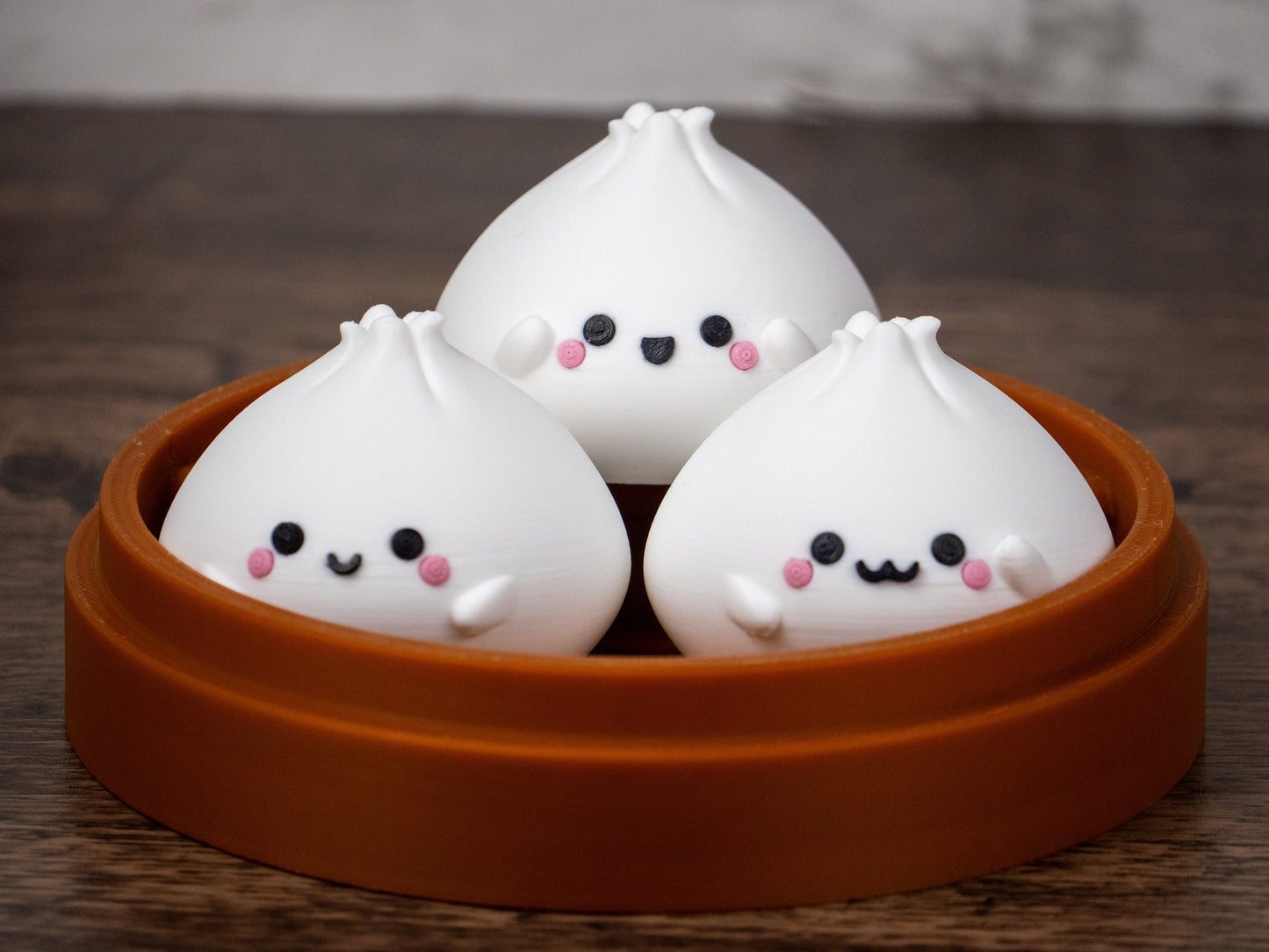 Kawaii Dim Sum Decor - Cute Dumpling Gift - Mini Bao Figurines - Asian Cuisine Decor - Novelty Foodie Gifts - Adorable Food Replica