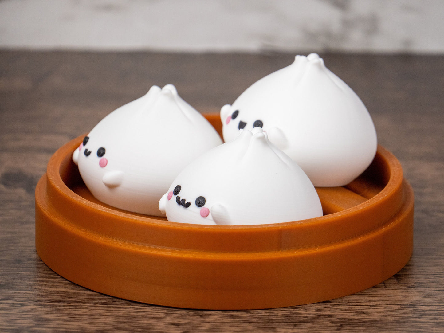 Kawaii Dim Sum Decor - Cute Dumpling Gift - Mini Bao Figurines - Asian Cuisine Decor - Novelty Foodie Gifts - Adorable Food Replica
