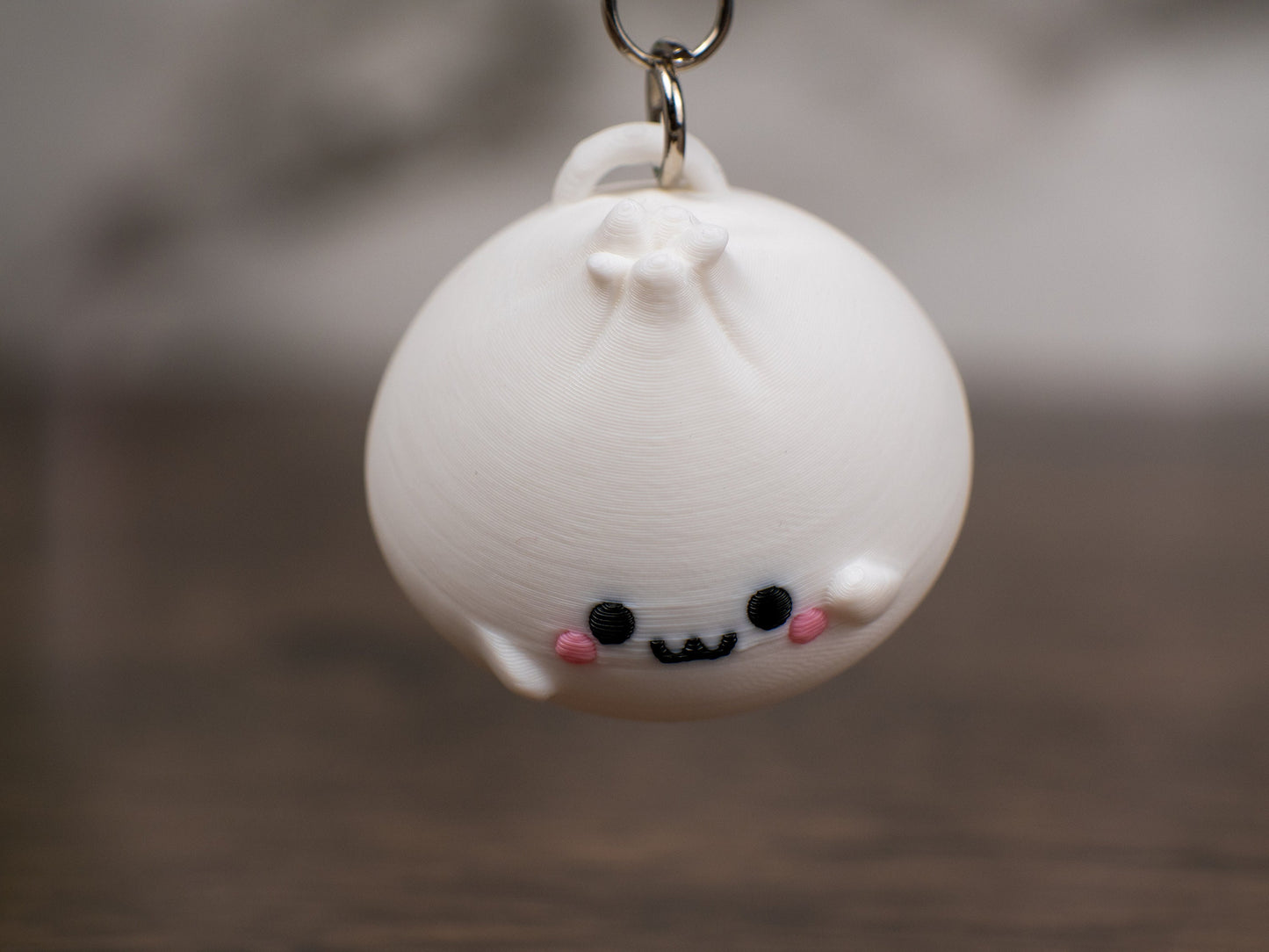 Kawaii Dim Sum Keychain - Cute Dumpling Accessory - Mini Bao Charm - Asian Cuisine Keyring - Novelty Foodie Gift - Adorable Food Replica