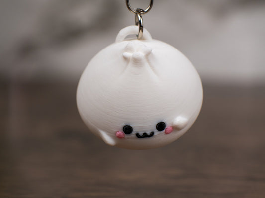 Kawaii Dim Sum Keychain - Cute Dumpling Accessory - Mini Bao Charm - Asian Cuisine Keyring - Novelty Foodie Gift - Adorable Food Replica