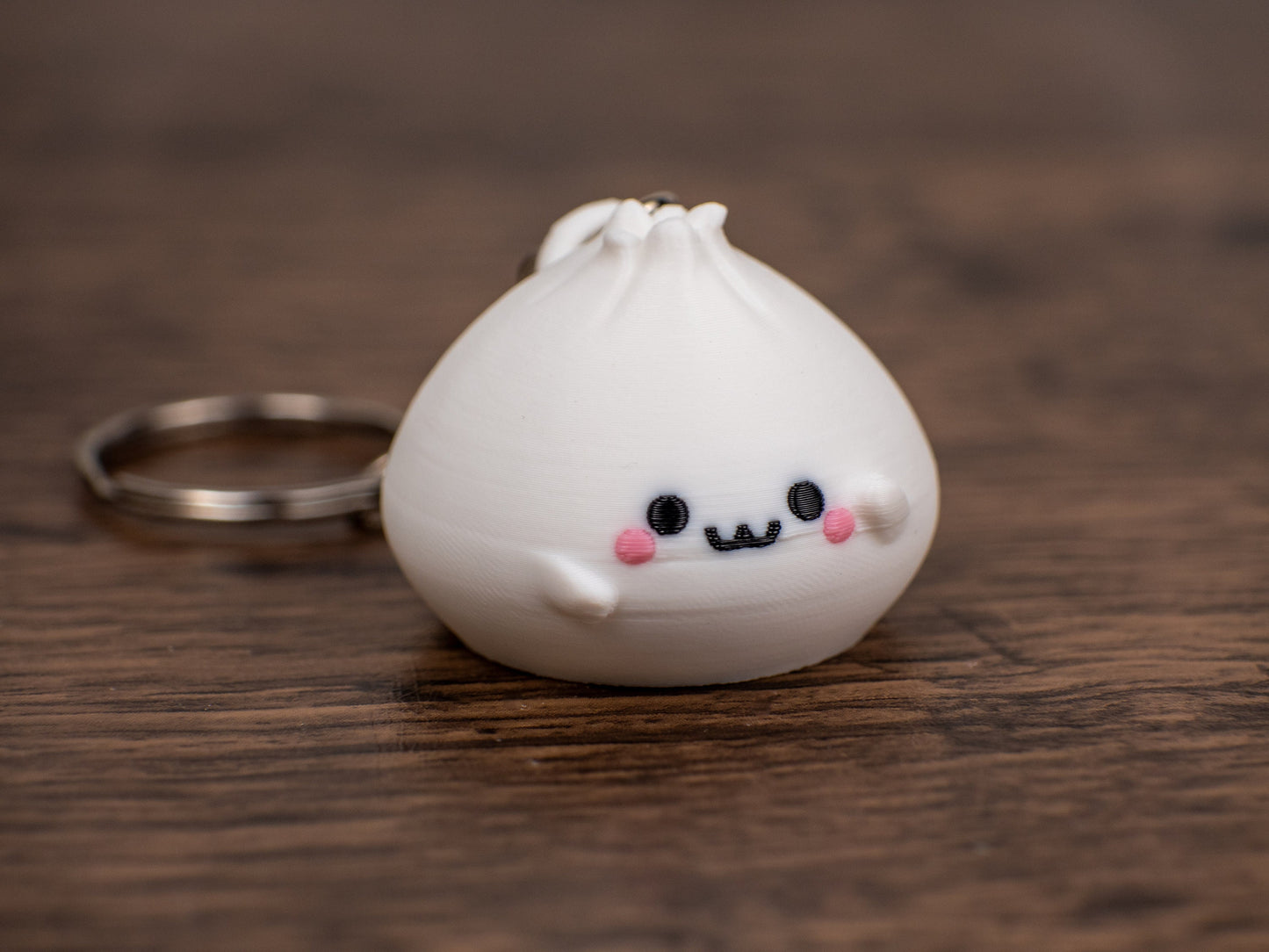 Kawaii Dim Sum Keychain - Cute Dumpling Accessory - Mini Bao Charm - Asian Cuisine Keyring - Novelty Foodie Gift - Adorable Food Replica