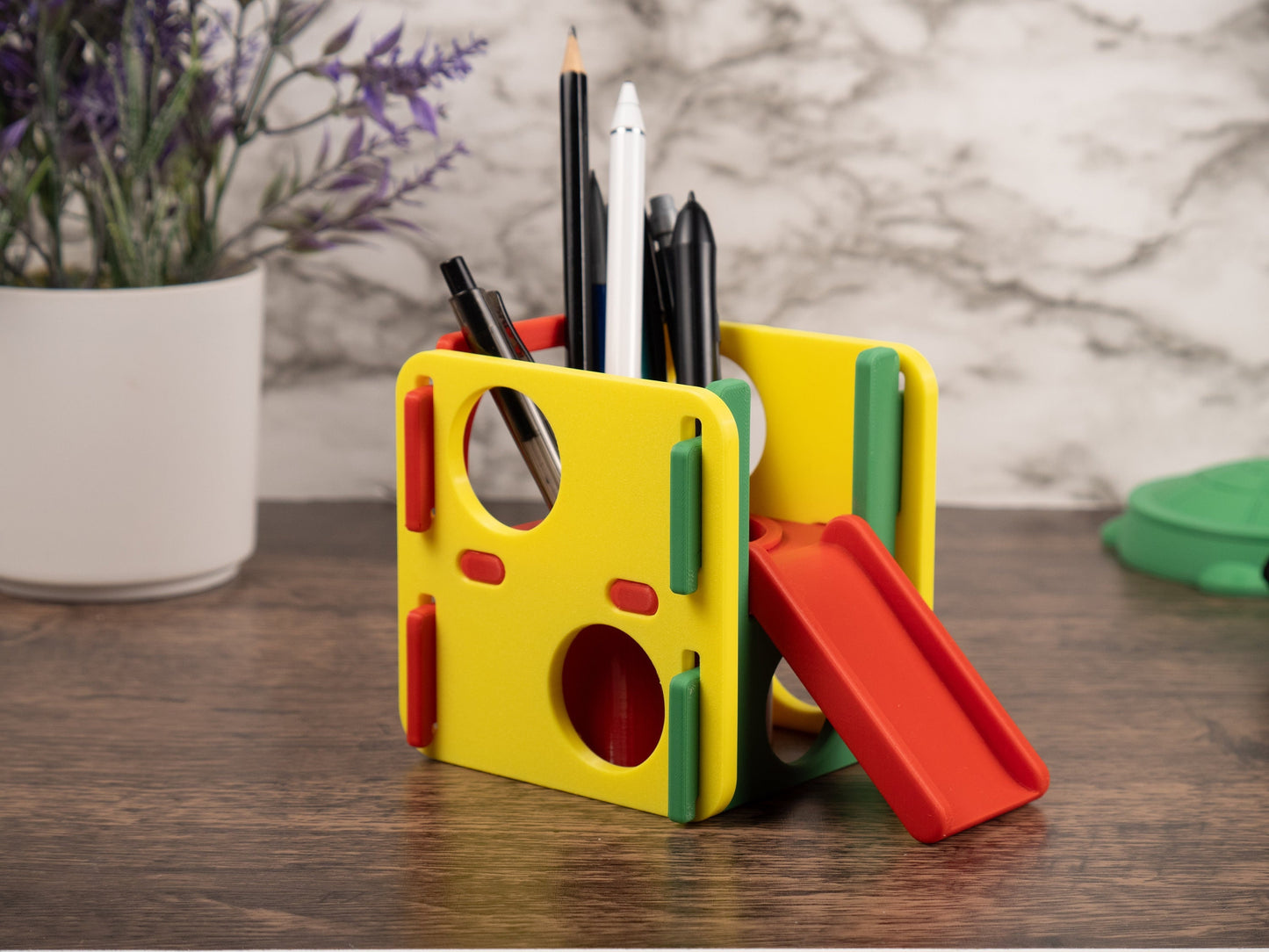 Activity Gym Pencil Holder - Kidcore Desktop Decor - Preschool Teacher Gift - Daycare Pen Holder - Toothbrush Organizer - Paint Brush Cup