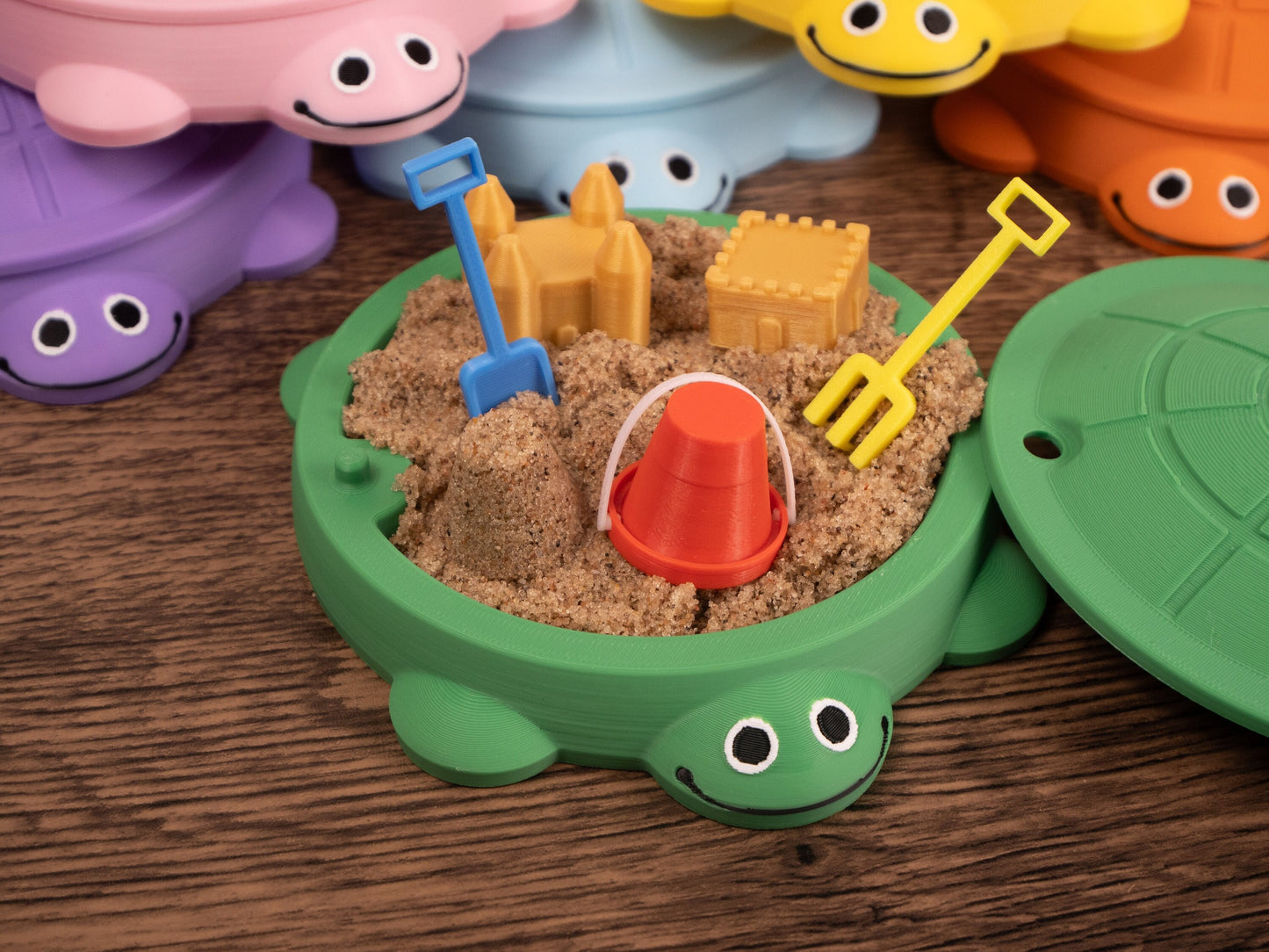 Mini Turtle Sandbox Desk Toy - Fidget Zen Garden - Sensory Office Gift - Cubicle Decor - Cute Mini Desk Pet - Kidcore - 90s Nostalgia