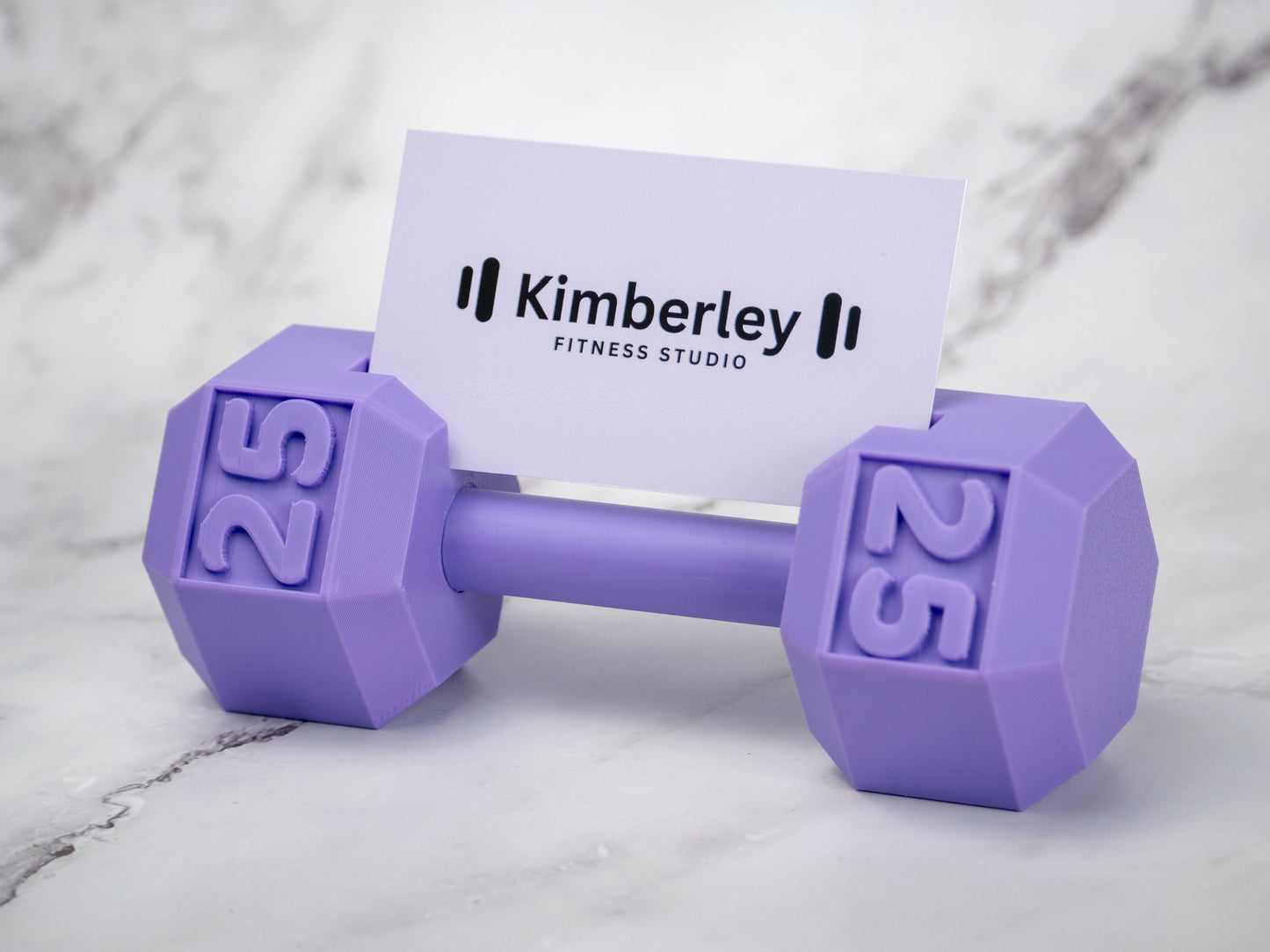 Dumbbell Business Card Holder - Fitness Office Decor - Gym Business Gift - Personal Trainer Desk Accessory - 3D Printed Mini Gym Equipment