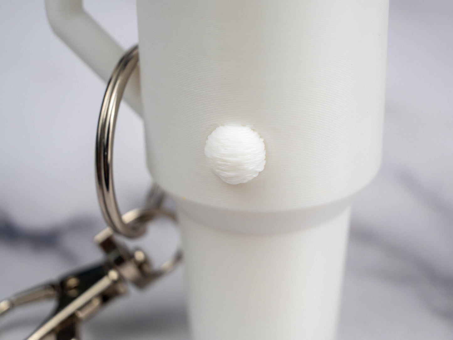 Bunny Tumbler Lip Balm Holder - Compatible with Chapstick - Easter Basket Keychain - Kawaii Gifts For Her - Rabbit Lover Gift