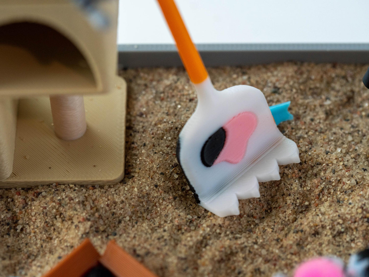 Cat Desk Zen Garden - Cute Cubicle Decor - Coworker Secret Santa Gift - Cat Lovers Gift - Funny White Elephant Gag Gift - Birthday Work Gift