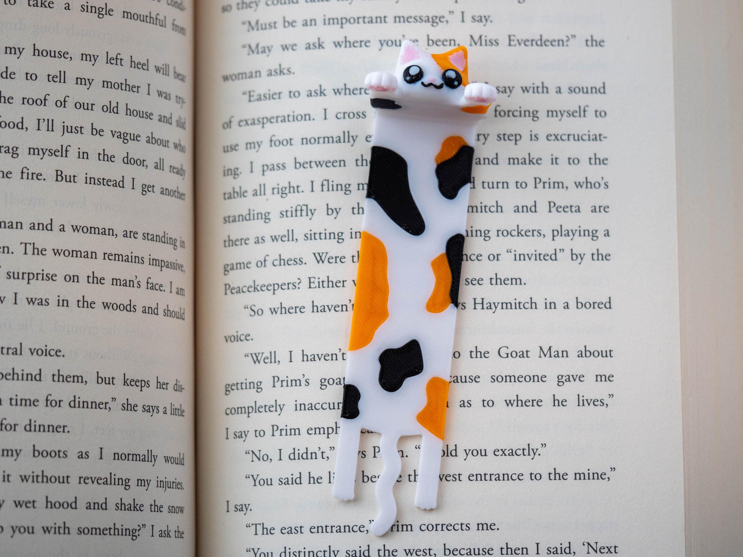 Cute Hanging Cat Bookmark - Bookish Gifts - Book Lovers Present - Secret Santa - White Elephant Gift - Book Club Gift - Gifts for Her
