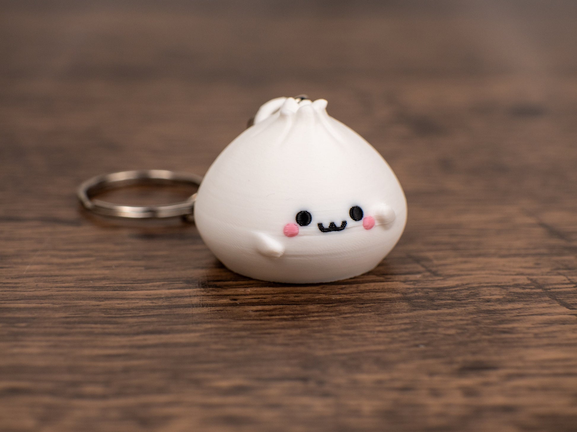 Kawaii Dim Sum Keychain - Cute Dumpling Accessory - Mini Bao Charm - Asian Cuisine Keyring - Novelty Foodie Gift - Adorable Food Replica