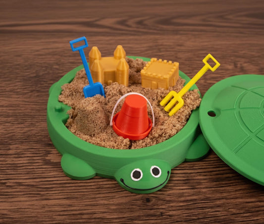 Turtle Sandbox Desk Toy - Fidget Zen Garden - Funny Office Gift - Cubicle Decor - Cute Mini Desk Pet - Kidcore - 90s Nostalgia