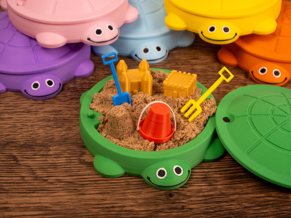 Turtle Sandbox Desk Toy - Fidget Zen Garden - Funny Office Gift - Cubicle Decor - Cute Mini Desk Pet - Kidcore - 90s Nostalgia