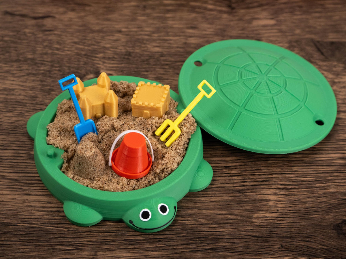 Turtle Sandbox Desk Toy - Fidget Zen Garden - Funny Office Gift - Cubicle Decor - Cute Mini Desk Pet - Kidcore - 90s Nostalgia