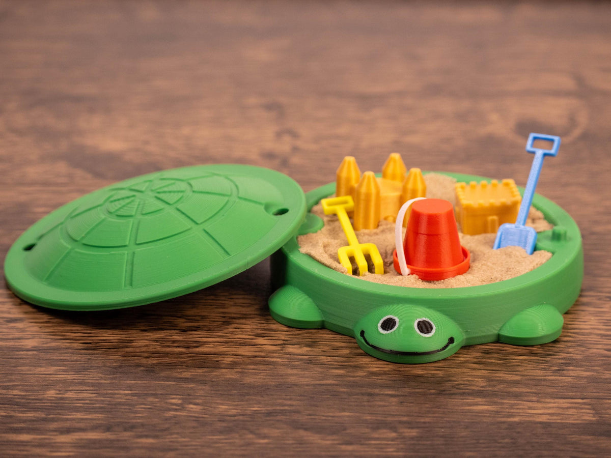 Turtle Sandbox Desk Toy - Fidget Zen Garden - Funny Office Gift - Cubicle Decor - Cute Mini Desk Pet - Kidcore - 90s Nostalgia