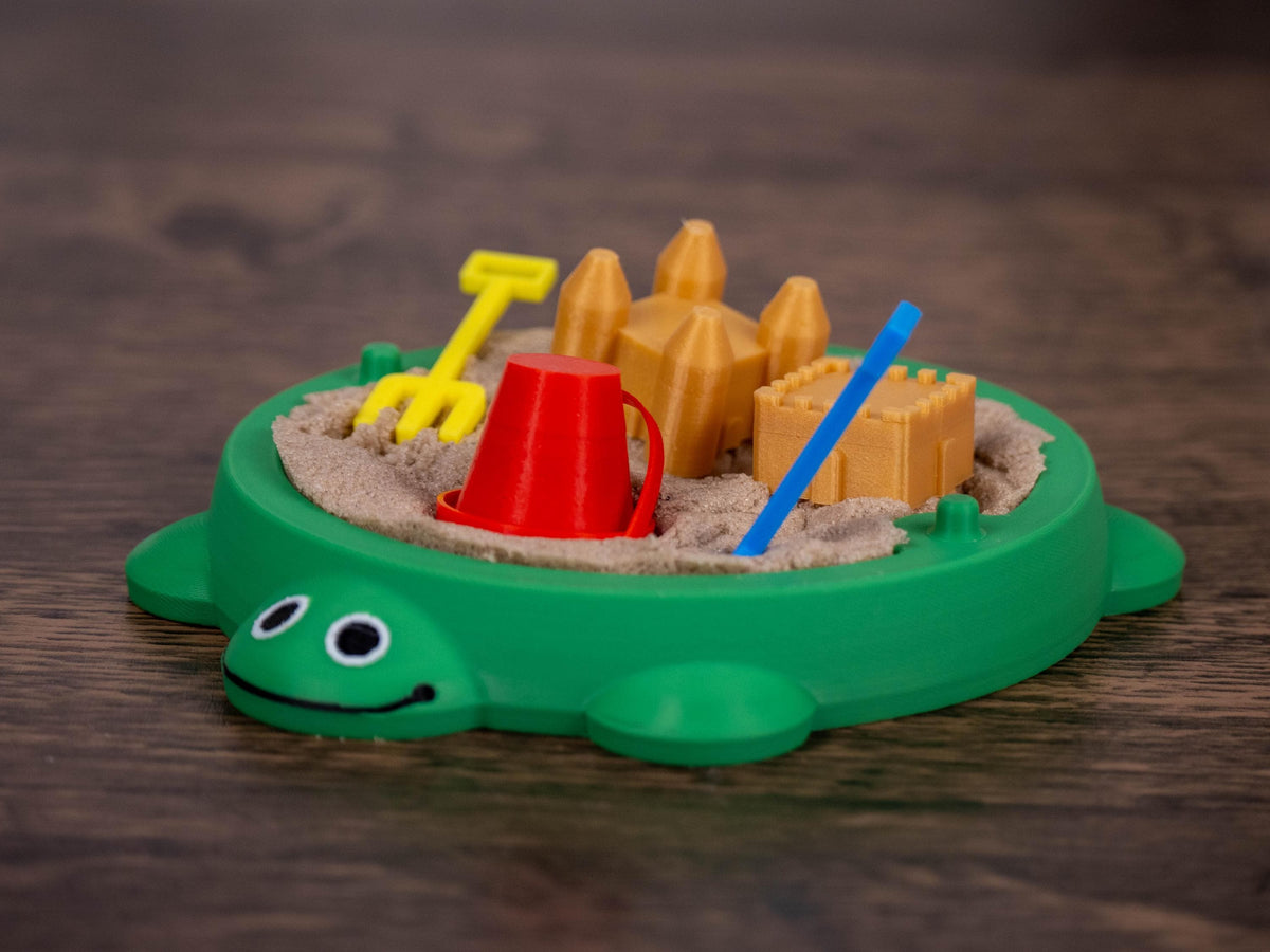 Turtle Sandbox Desk Toy - Fidget Zen Garden - Funny Office Gift - Cubicle Decor - Cute Mini Desk Pet - Kidcore - 90s Nostalgia