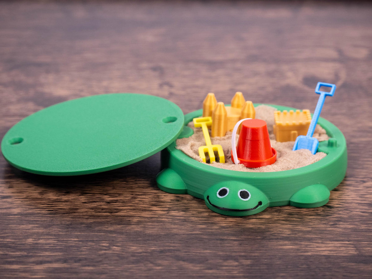 Turtle Sandbox Desk Toy - Fidget Zen Garden - Funny Office Gift - Cubicle Decor - Cute Mini Desk Pet - Kidcore - 90s Nostalgia