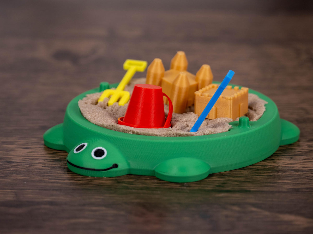 Turtle Sandbox Desk Toy - Fidget Zen Garden - Funny Office Gift - Cubicle Decor - Cute Mini Desk Pet - Kidcore - 90s Nostalgia