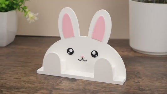Bunny Eyeglass Stand - Rabbit Glasses Holder  - Mothers Day Gift - Cute Nightstand Gift - Kawaii Desk Decor - Kids Glasses Stand